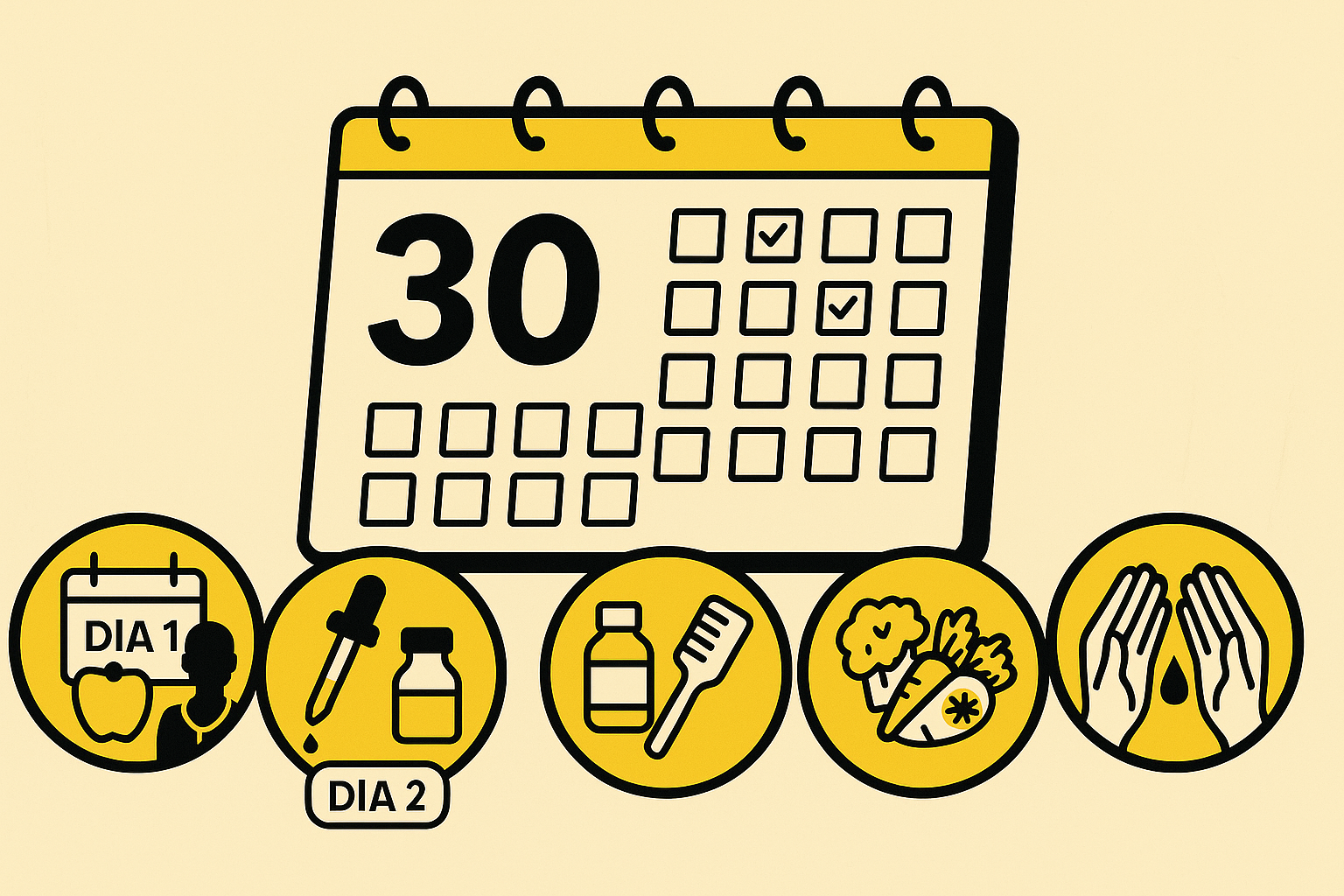 Plano de ação: O que fazer nos próximos 30 dias para salvar seus fios