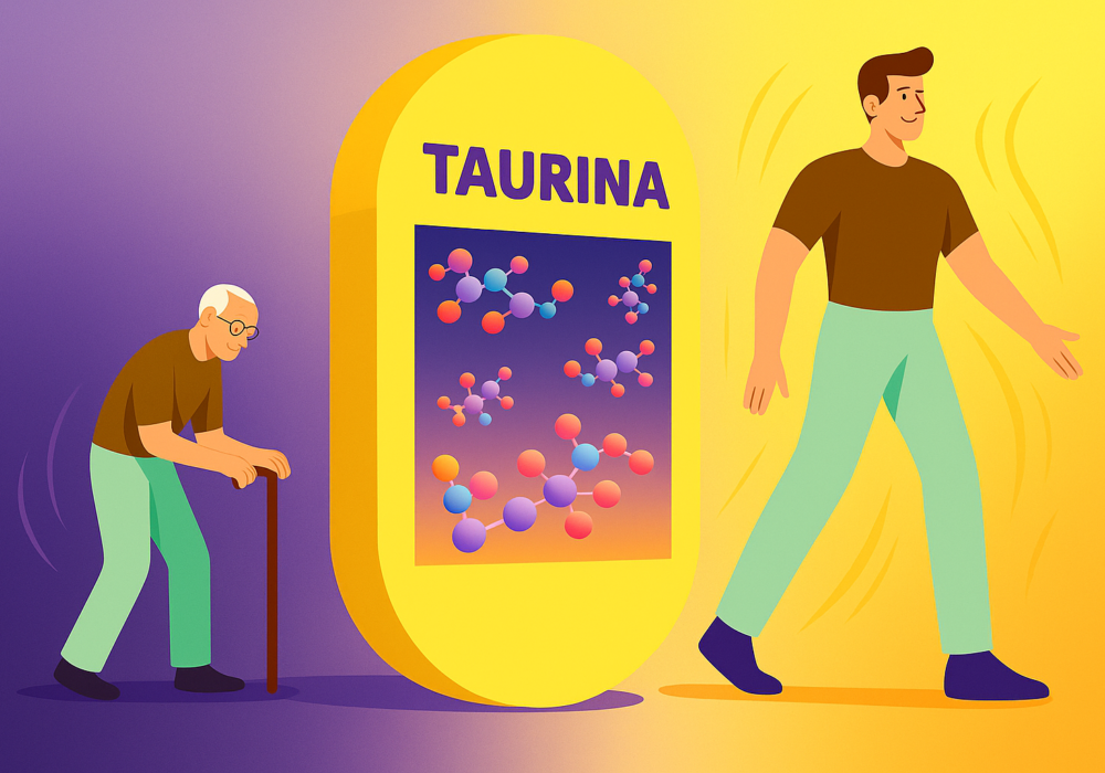 Taurina e antienvelhecimento: entre o hype global e a ciência sólida